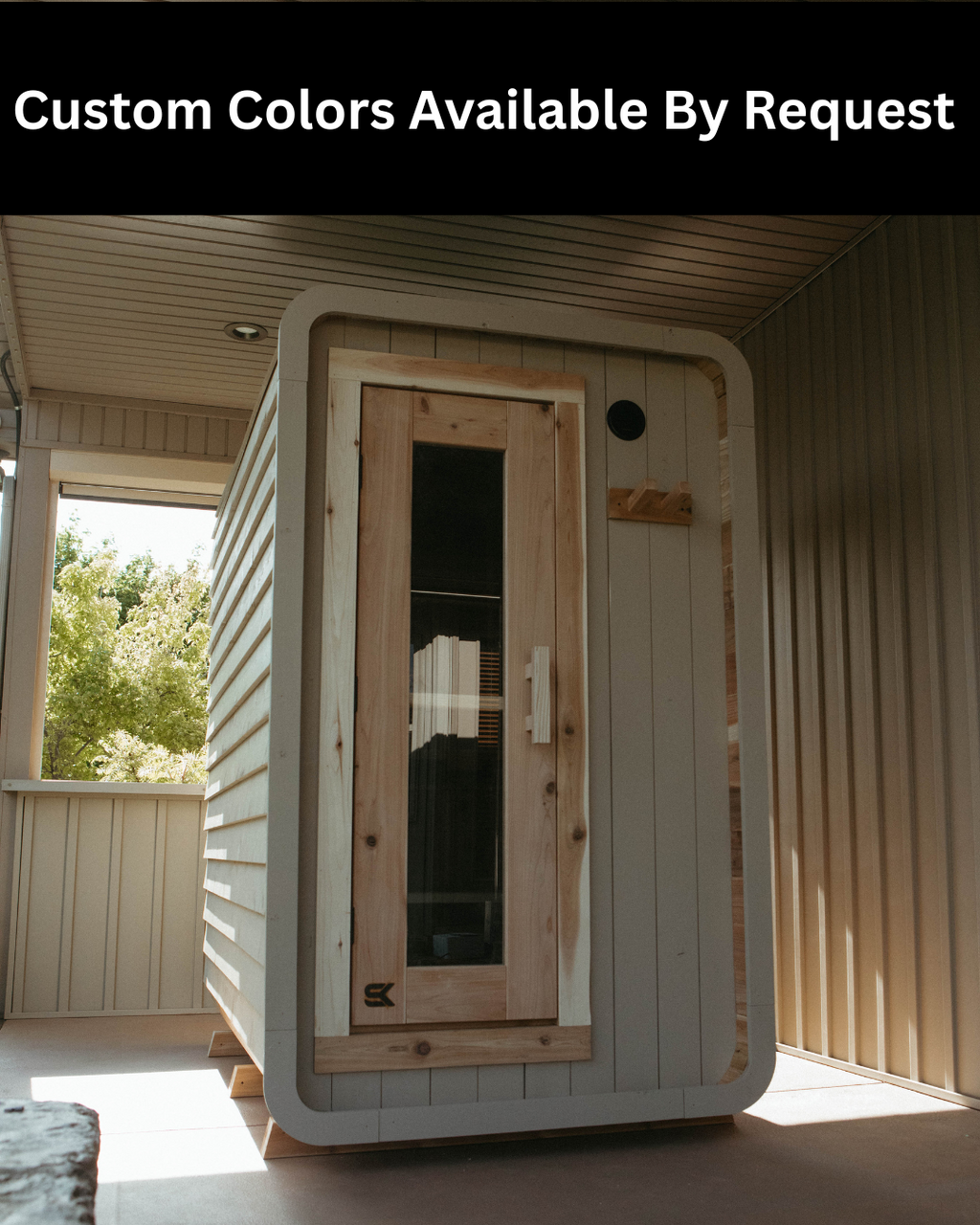 Sweat Kingdom Sweat Pod Blackout Edition sauna side view