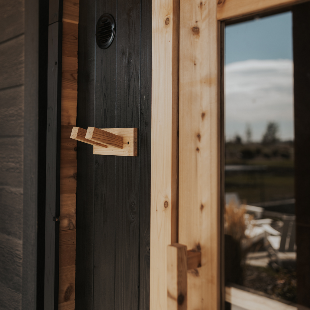 Sweat Kingdom Sweat Pod Blackout Edition sauna interior overhead view