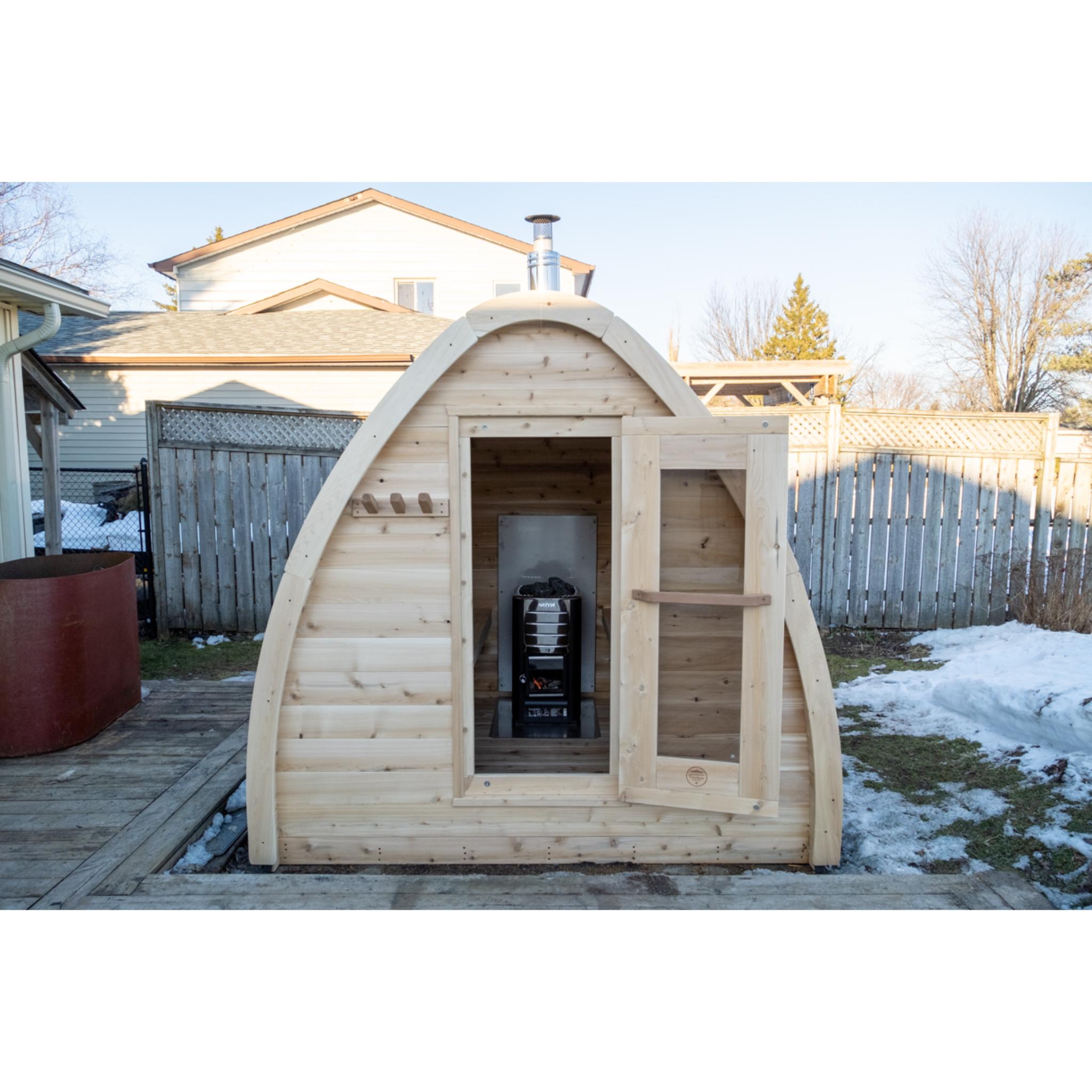 Canadian Timber MiniPOD Sauna - Wood Burning
