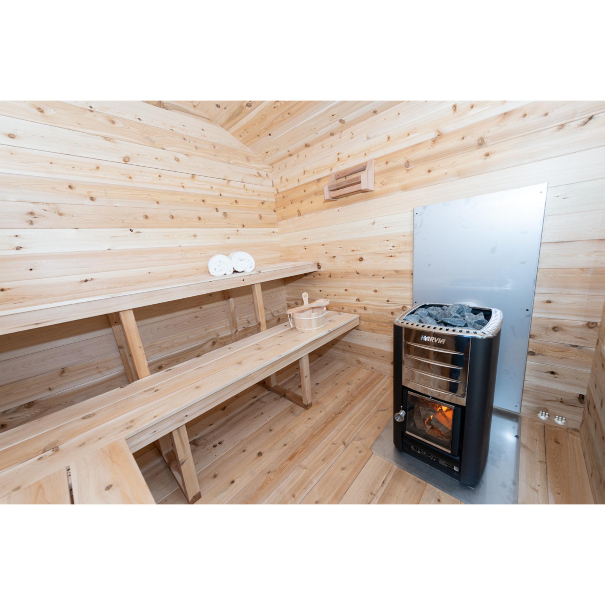 Canadian Timber Georgian Cabin Sauna - Wood Burning