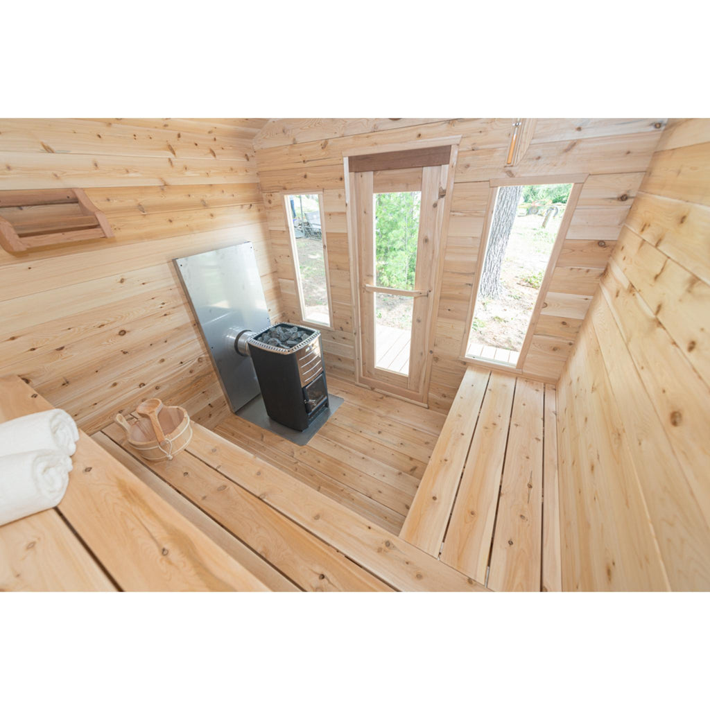 Canadian Timber Georgian Cabin Sauna - Wood Burning