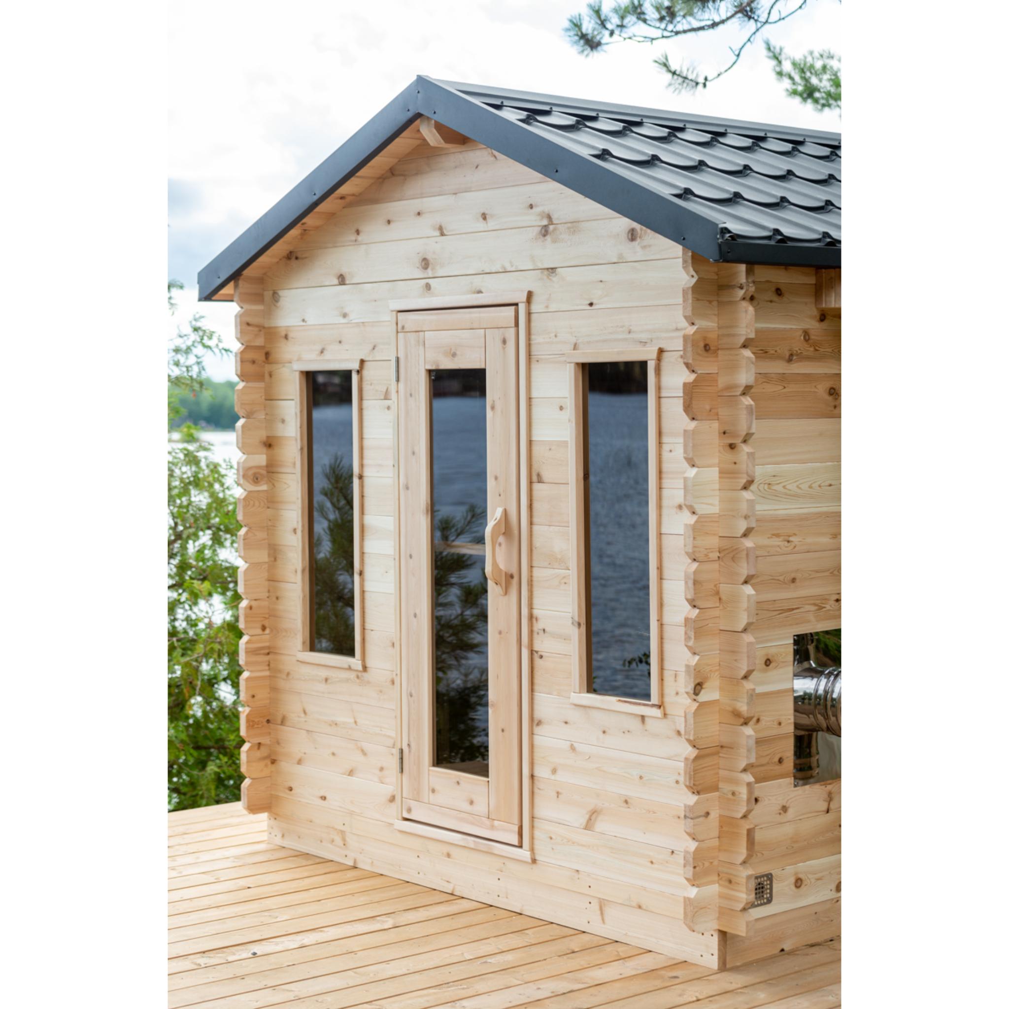 Canadian Timber Georgian Cabin Sauna - Wood Burning
