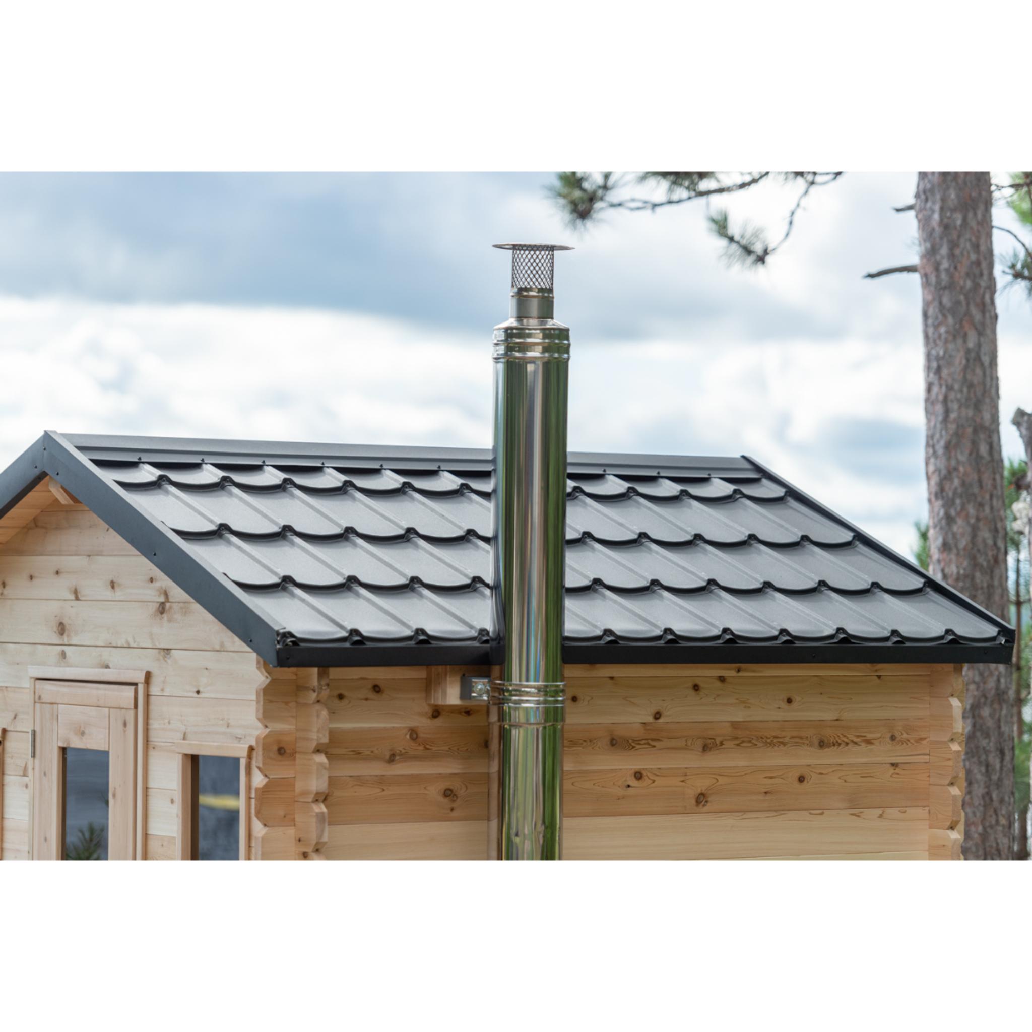 Canadian Timber Georgian Cabin Sauna - Wood Burning