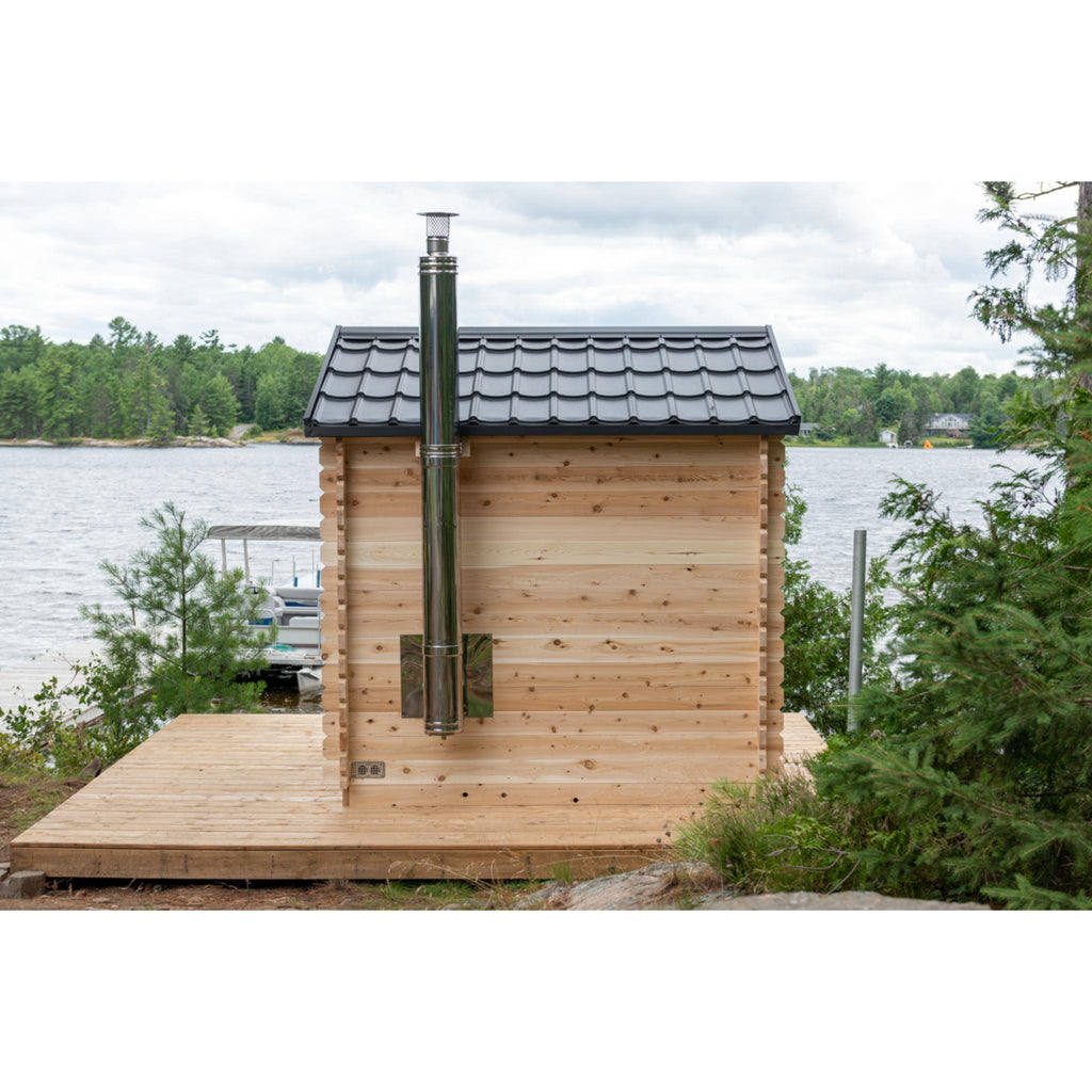 Canadian Timber Georgian Cabin Sauna - Wood Burning