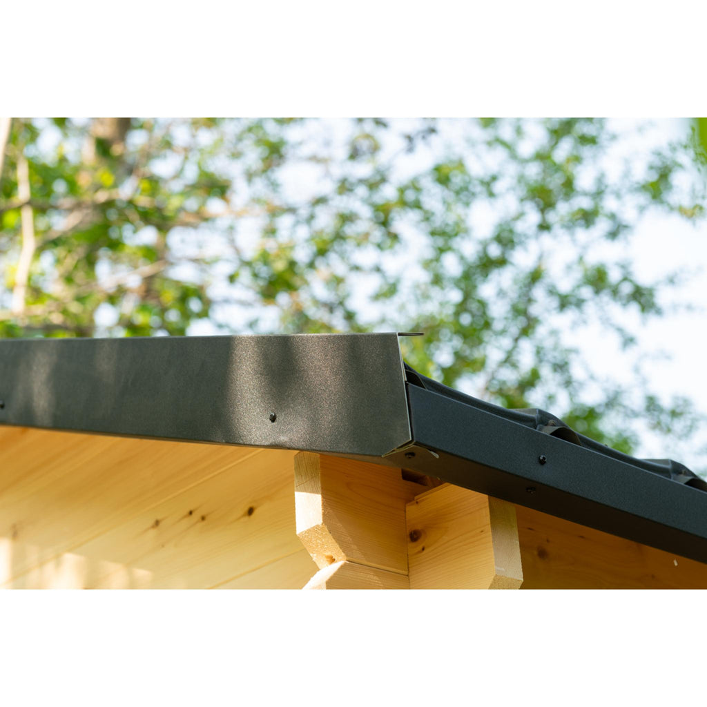 Canadian Timber Georgian Cabin Sauna w/ Change Room - Electric Heater