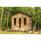 Canadian Timber Georgian Cabin Sauna w/ Change Room - Wood Burning