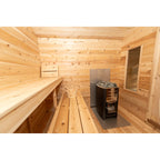 Canadian Timber Georgian Cabin Sauna w/ Change Room - Wood Burning
