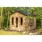 Canadian Timber Georgian Cabin Sauna w/ Change Room - Wood Burning