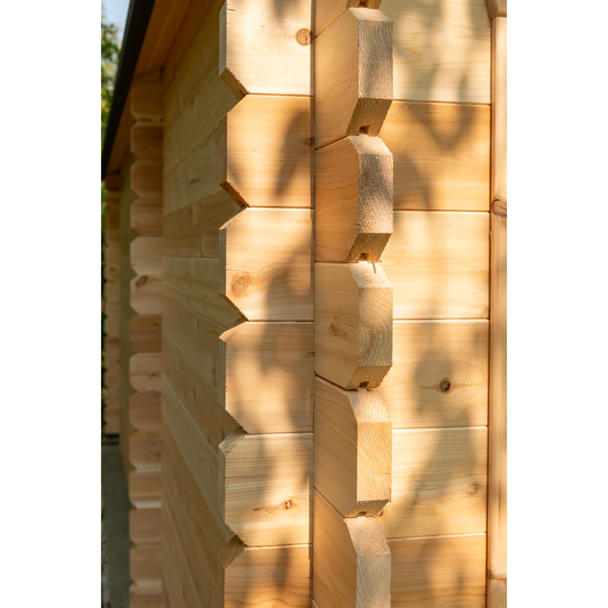 Canadian Timber Georgian Cabin Sauna w/ Change Room - Wood Burning