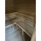 Canadian Timber Georgian Cabin Sauna w/ Change Room - Electric Heater