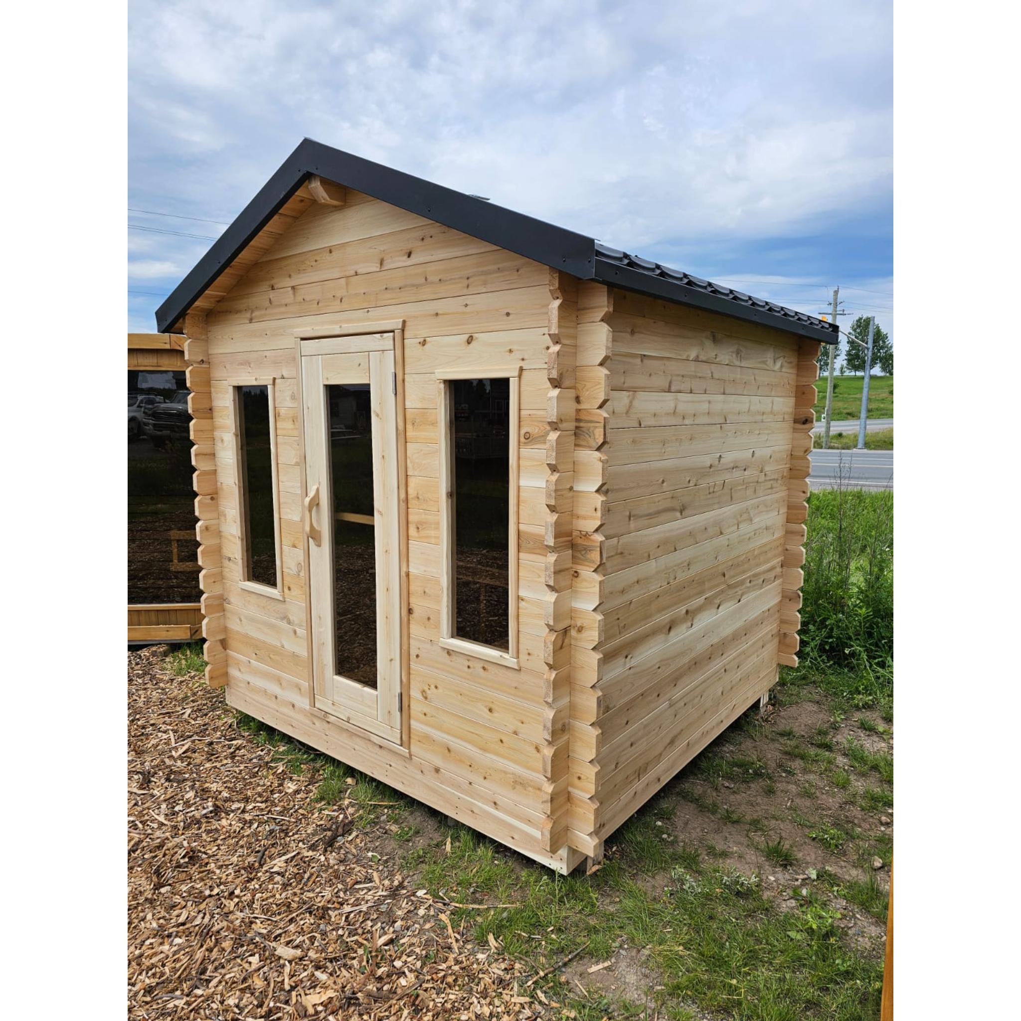 Canadian Timber Georgian Cabin Sauna - Electric Heater