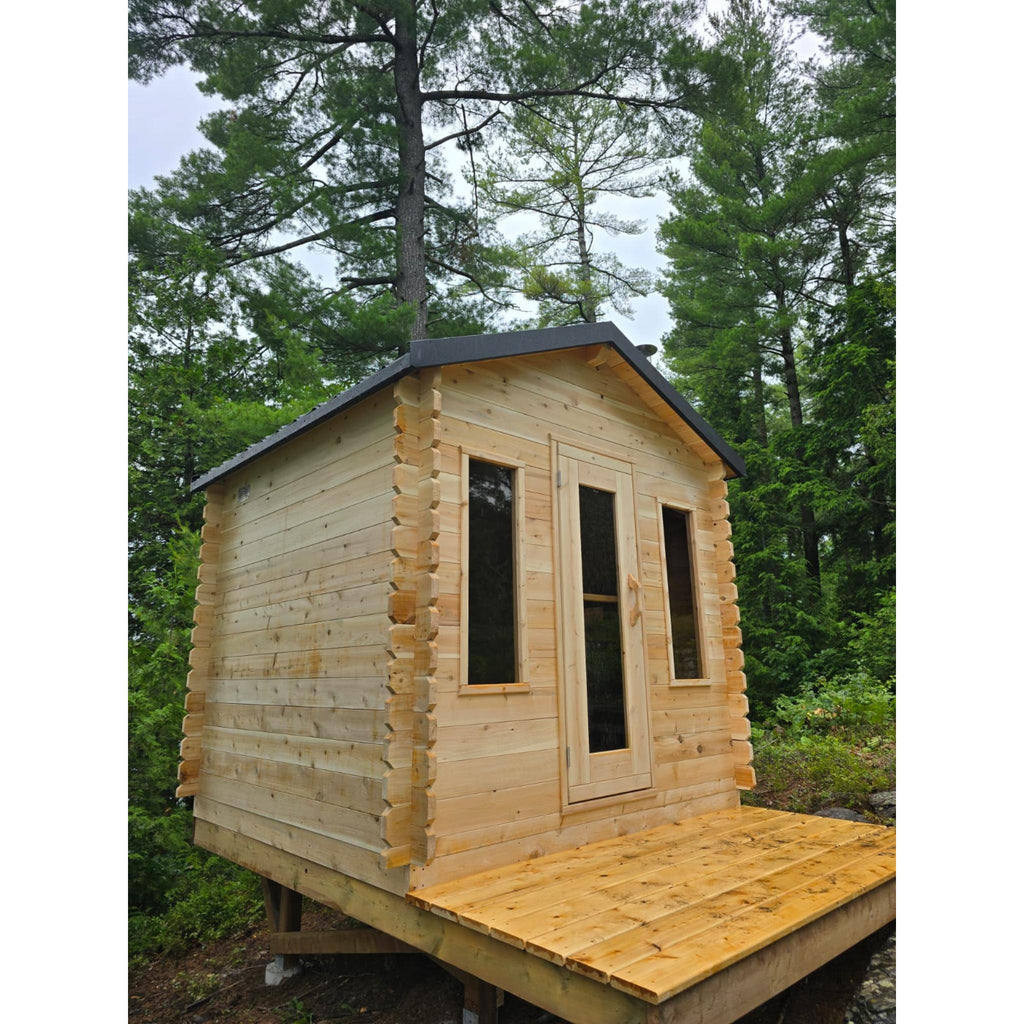 Canadian Timber Georgian Cabin Sauna - Electric Heater