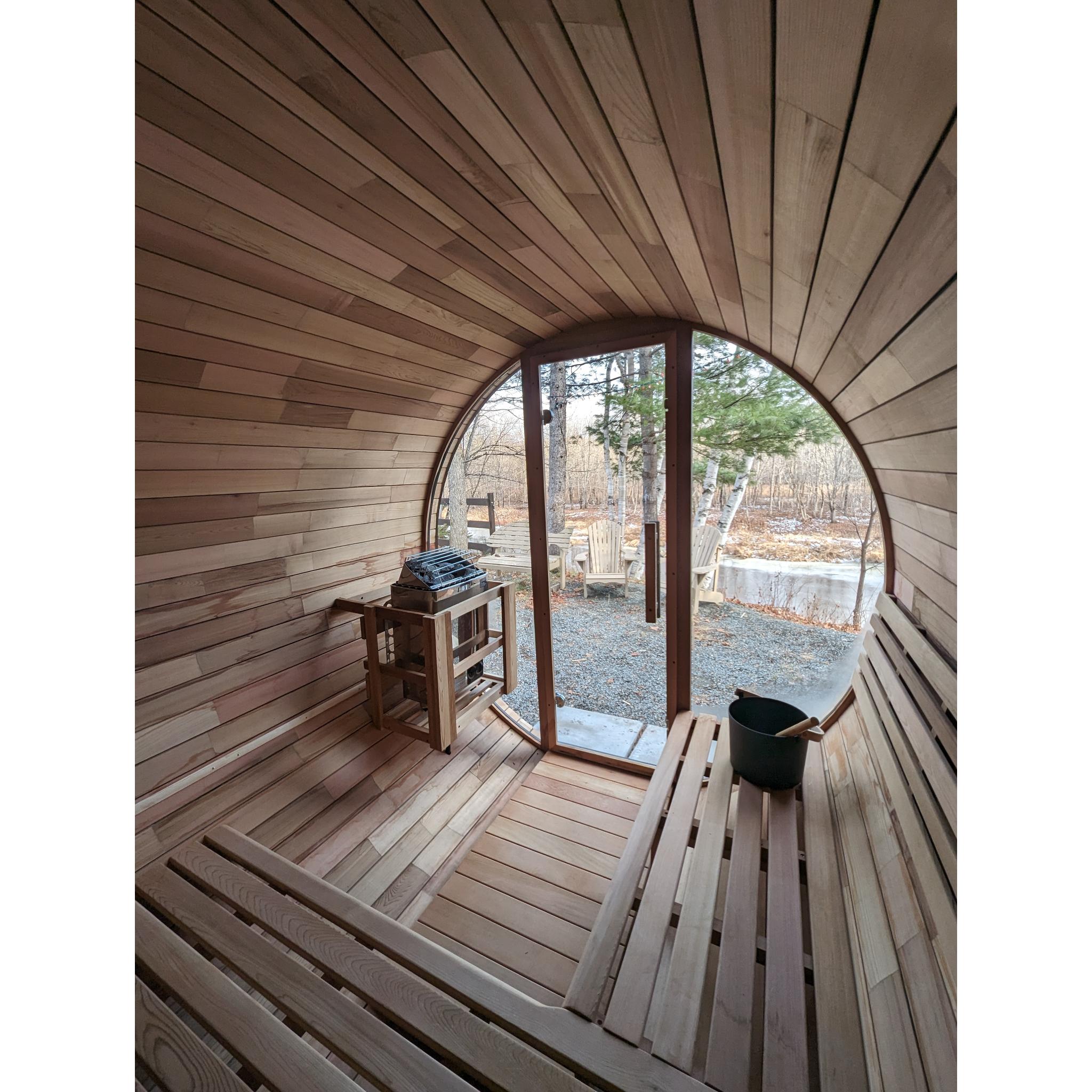 Calore Cedar Barrel Mini Sauna