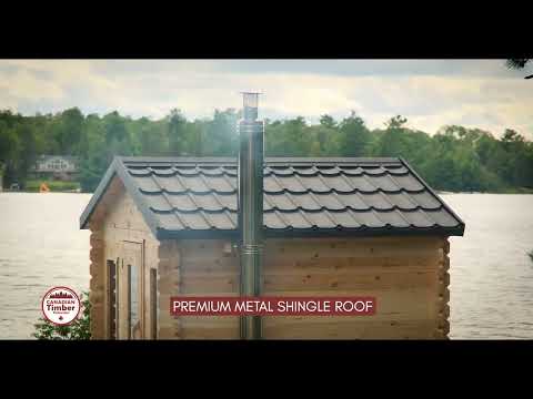Canadian Timber Georgian Cabin Sauna - Wood Burning
